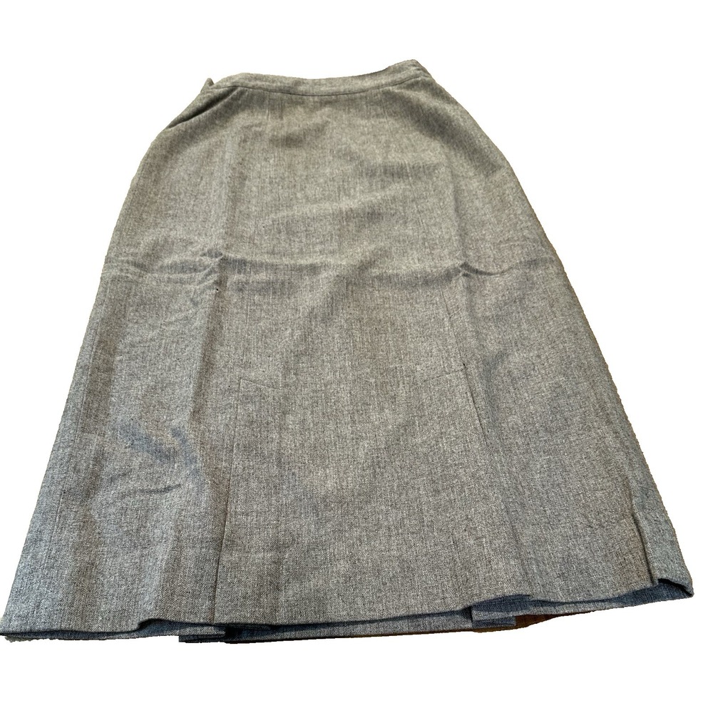 Vintage Pendleton Womens‎ Skirt Grey Long Length Pencil Size 12